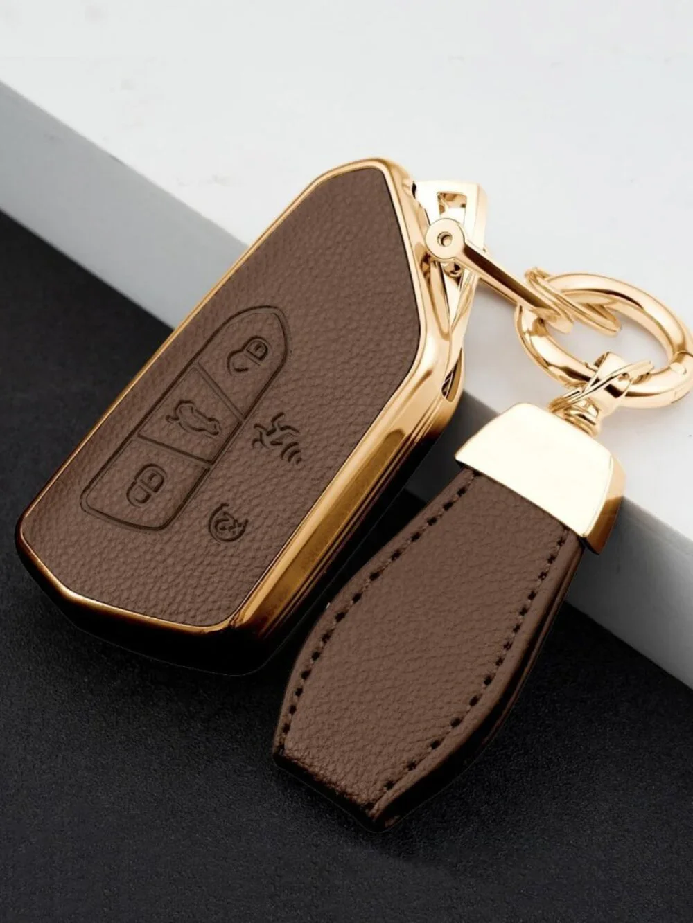 Soft Leather TPU Key Fob Cover Case for VW - Durable, Stylish, Perfect Fit